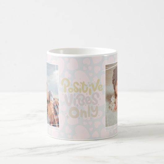 Mug Vibes positives ajouter uniquement photo personnal (Centre)