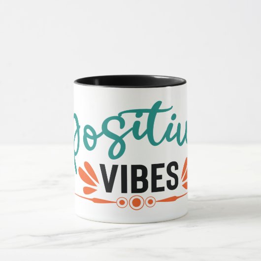 Mug Vibes positives | Devis motivationnel (Centre)