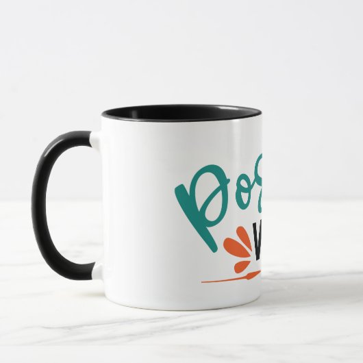 Mug Vibes positives | Devis motivationnel (Gauche)