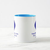 Mug Vibes positives minimalistes Diamond Blue Evil Eye (Centre)