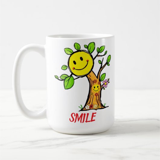 Mug Vibes positives "Smile Tree" (Gauche)