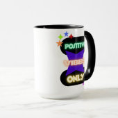 Mug Vibes positives uniquement ✨ (Devant droit)