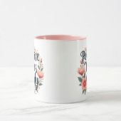 Mug Vibes Positives Uniquement Conception De Wreath Fl (Centre)