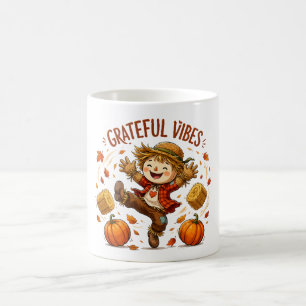 Mug Vibes reconnaissants Épouvantail Automne