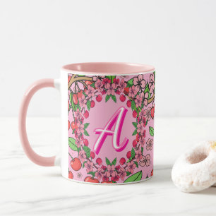Mug Vibes Rouges Cerise Kawaii Joli Esthétique Féminin