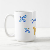 Mug Vibes tropicales Bleues et Jaunes (Gauche)