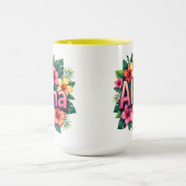 Mug Vibes tropicales Fleur d'Aloha hawaïen (Centre)
