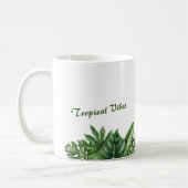 Mug Vibes tropicales - Musique feuilletée de Monstera (Gauche)