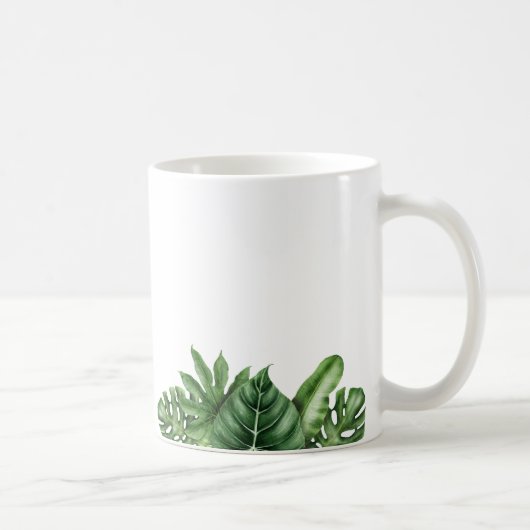 Mug Vibes tropicales - Musique feuilletée de Monstera (Droite)