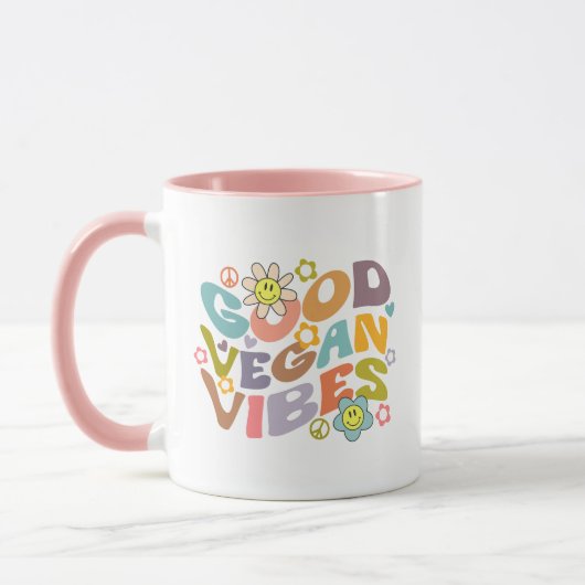 Mug Vibes Vegan Retro Good (Gauche)