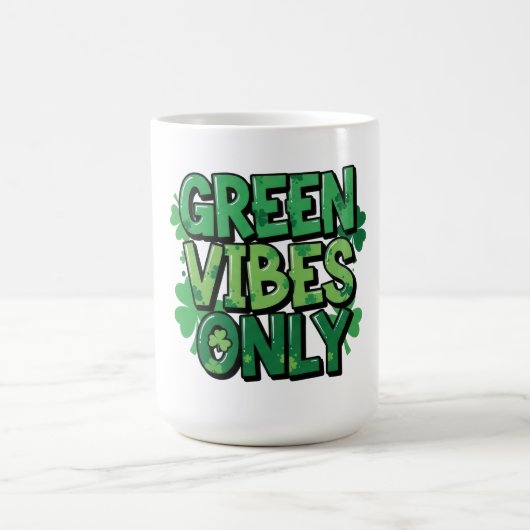 Mug Vibes vertes seulement Saint Patrick's Day (Centre)