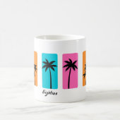 Mug Vibes Vintages de palmiers à l'été 1980 (Centre)