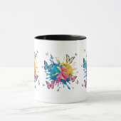 Mug Vibrant Abstrait Color Splash Art pour moderne (Centre)