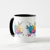 Mug Vibrant Abstrait Color Splash Art pour moderne (Devant gauche)