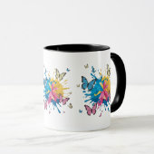 Mug Vibrant Abstrait Color Splash Art pour moderne (Devant droit)