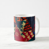 Mug Vibrant African Geometric Tribal Abstract Pattern (Devant droit)