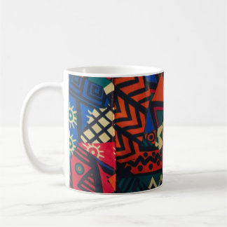 Mug Vibrant African Geometric Tribal Abstract Pattern 