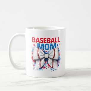 Mug Vibrant Baseball Arc MAMA - Joli Jour de Match