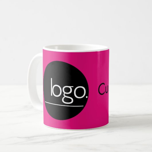 MUG VIBRANT BOLD CHAUD LOGO ICON MODÈLE (Devant gauche)