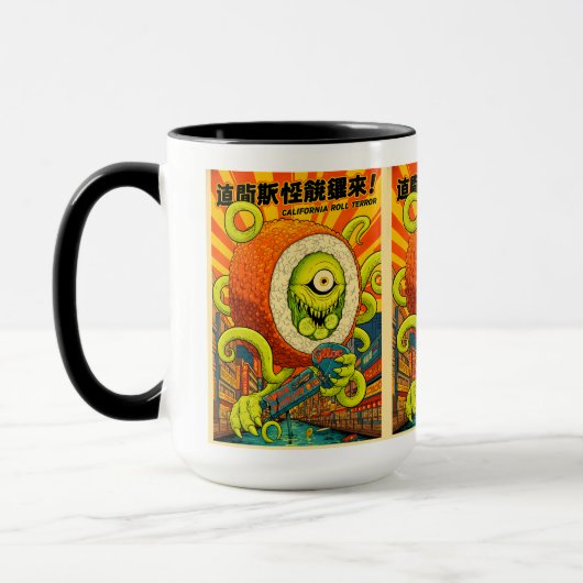 Mug Vibrant California Roll Terror Monster Sushi Kaiju (Gauche)