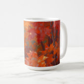 Mug Vibrant Canopée de Feuilles d'Érable d'Automne (Devant droit)