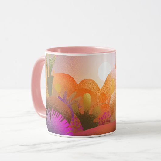 Mug Vibrant Desert Sunset Scenic Nature (Devant gauche)
