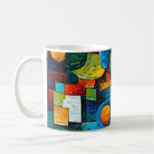 Mug Vibrant Dreams Geometry – Bold Modern Abstract Art (Gauche)
