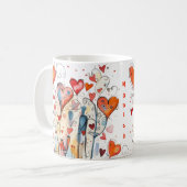 Mug Vibrant et coloré | Nom personnalisé (Devant gauche)