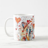 Mug Vibrant et coloré | Nom personnalisé (Gauche)