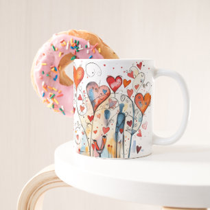 Mug Vibrant et coloré   Nom personnalisé