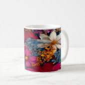Mug Vibrant Floral Burst Pattern (Devant droit)