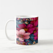 Mug Vibrant Floral Burst Pattern (Gauche)