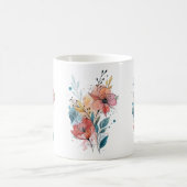 Mug Vibrant Floral Watercolor Design (Centre)