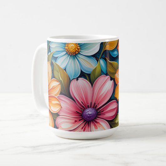 Mug Vibrant Flowers (Devant gauche)
