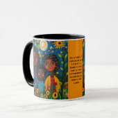 Mug Vibrant Jardin de nuit Maman et enfants Mug (Devant gauche)