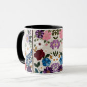 Mug Vibrant Jewel-Toned Floral Symphony (Devant gauche)