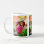 Mug Vibrant Lady Slipper Orchid Flower (Gauche)