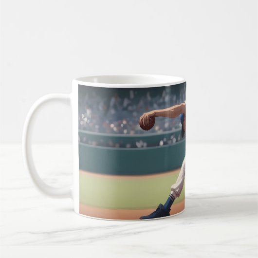 Mug Vibrant "Less Is More" Abstract Graphic (Gauche)