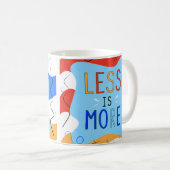 Mug Vibrant "Less Is More" Abstract Graphic (Devant droit)