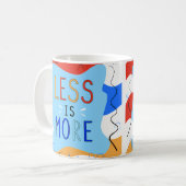 Mug Vibrant "Less Is More" Abstract Graphic (Devant gauche)