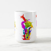 Mug Vibrant Liquid Explosion: Abstract Paint Splash (Centre)