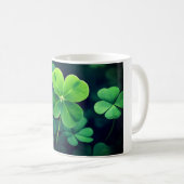 Mug Vibrant Lucky Four Leaf Clover - Sparkle w (Devant droit)
