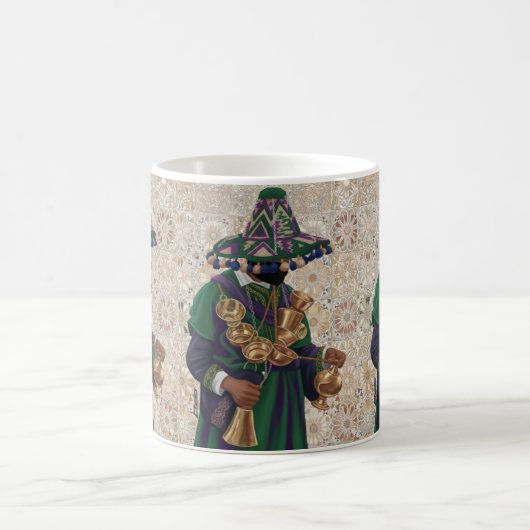 Mug Vibrant Marrakech Souk Market Scene (Centre)