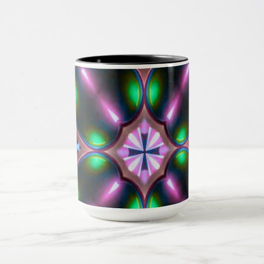 Mug Vibrant Modern Geometric Abstract (Centre)