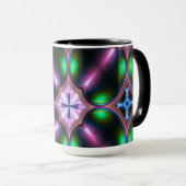 Mug Vibrant Modern Geometric Abstract (Devant droit)