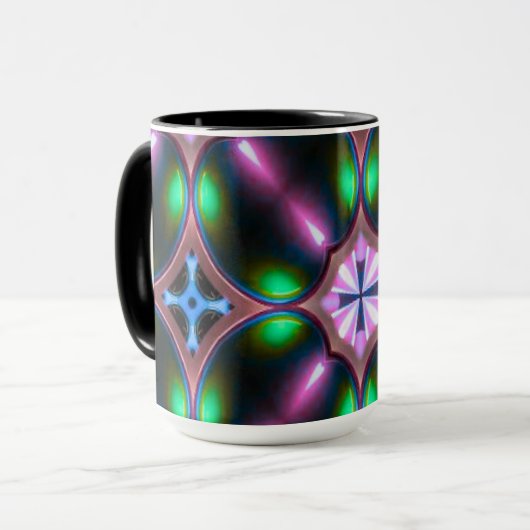 Mug Vibrant Modern Geometric Abstract (Devant gauche)