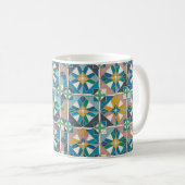 Mug Vibrant Modern Moroccan Zellige Tile Pattern (Devant droit)