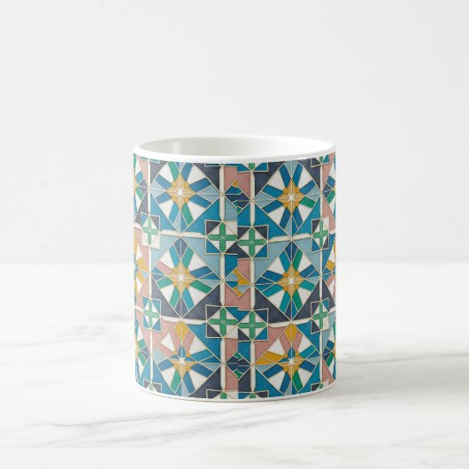 Mug Vibrant Modern Moroccan Zellige Tile Pattern (Centre)