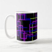 Mug Vibrant Neon Grid (Gauche)