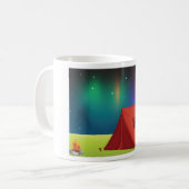Mug Vibrant Northern Lights Camping Tent Night (Devant gauche)